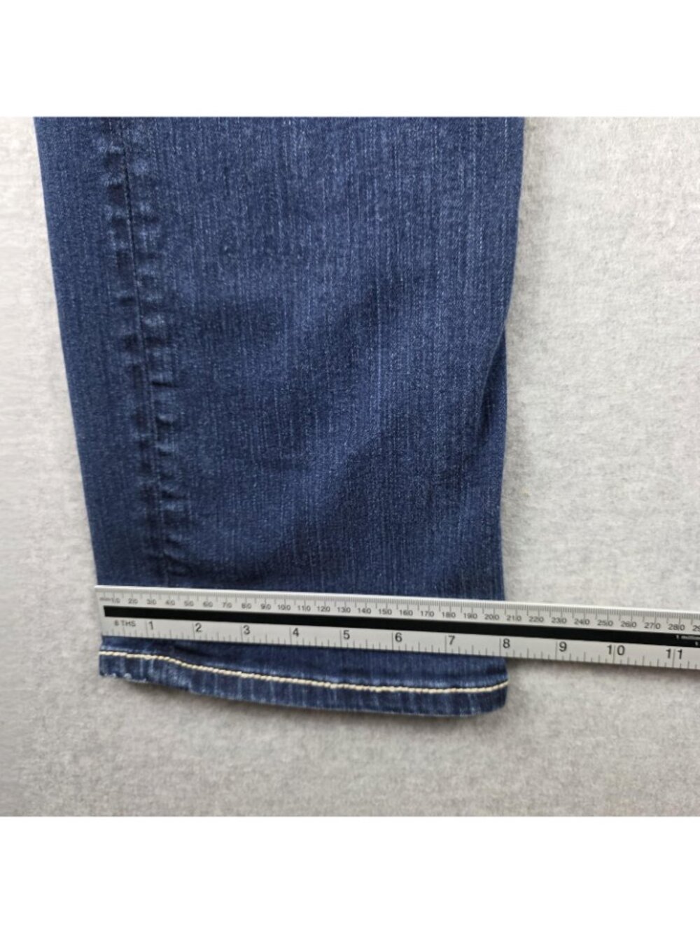 BKE Harper Bootcut Jeans Womens 28 Blue Stretch Denim Buckle Rhinestone Pocket - Picture 10 of 10